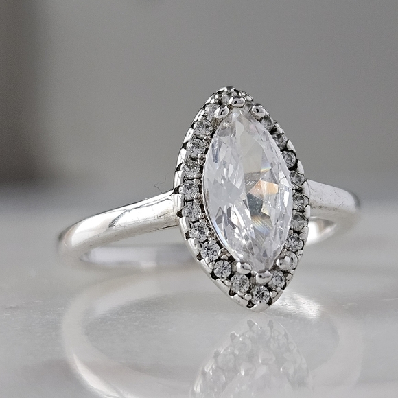 Charmed Aroma marquise ring, 925 Sterling Silver Classic Ring - Picture 2 of 3